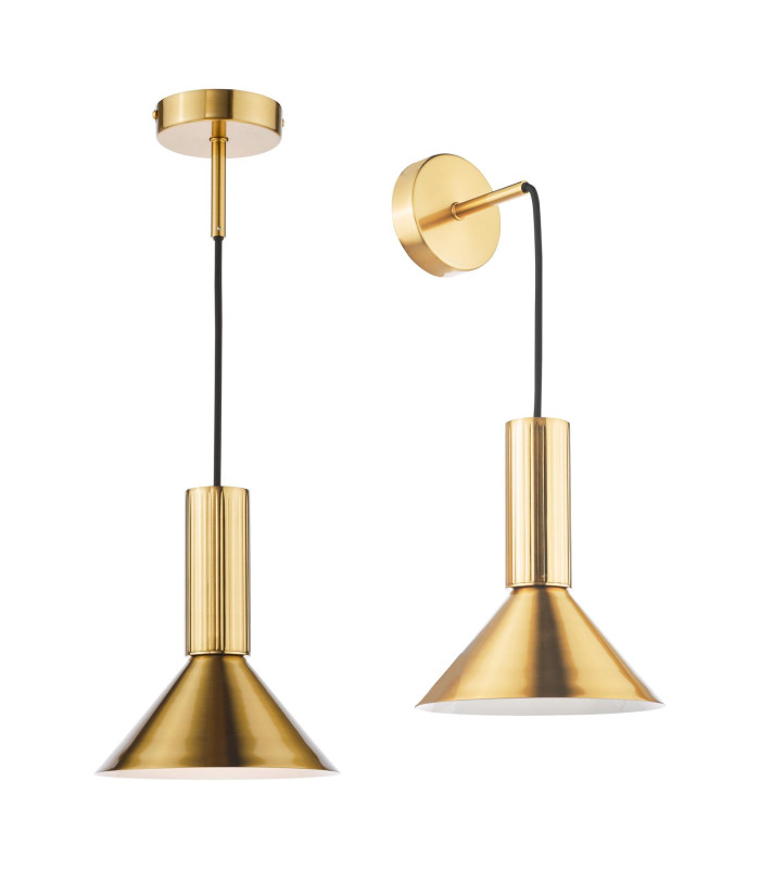 Ragnar Ceiling Pendant/Wall Light Natural Brass-12