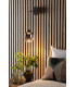 Ramona Ceiling Pendant/Wall Light Matt Black Ombre Glass LED-2