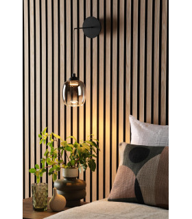 Ramona Ceiling Pendant/Wall Light Matt Black Ombre Glass LED-2