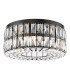 Relena 4 Light Flush Matt Black and Crystal-1