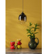 Ramona Ceiling Pendant/Wall Light Matt Black Ombre Glass LED-5