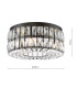 Relena 4 Light Flush Matt Black and Crystal-4