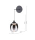 Ramona Ceiling Pendant/Wall Light Matt Black Ombre Glass LED-6