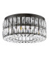 Relena 4 Light Flush Matt Black and Crystal-5
