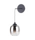 Ramona Ceiling Pendant/Wall Light Matt Black Ombre Glass LED-7