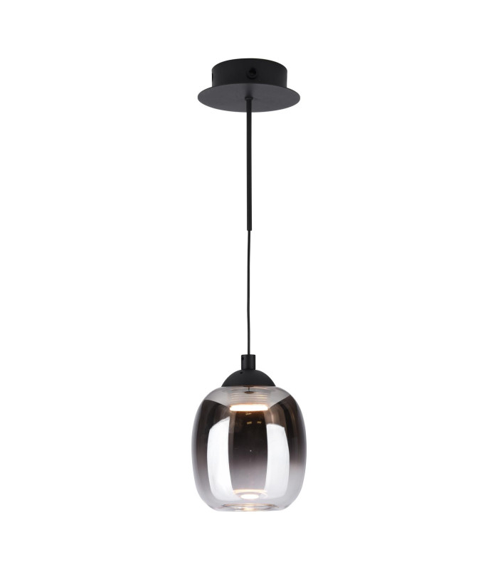 Ramona Ceiling Pendant/Wall Light Matt Black Ombre Glass LED-8
