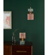 Rhubarb Ceiling Pendant Pink and Green Ribbed Glass-5