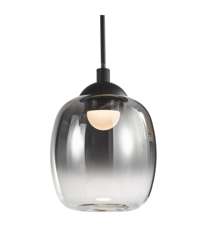 Ramona Ceiling Pendant/Wall Light Matt Black Ombre Glass LED-10
