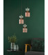 Rhubarb 3 Light Cluster Ceiling Pendant Pink and Green Ribbed Glass-3