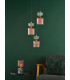 Rhubarb 3 Light Cluster Ceiling Pendant Pink and Green Ribbed Glass-5