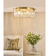 Sigourney 6 Light Flush Satin Gold and Crystal-2