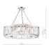 Sigourney 8 Light Ceiling Pendant Polished Nickel and Crystal-4