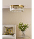 Sigourney 6 Light Flush Satin Gold and Crystal-3