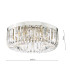 Sigourney 6 Light Flush Polished Nickel and Crystal-4
