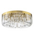 Sigourney 6 Light Flush Satin Gold and Crystal-5