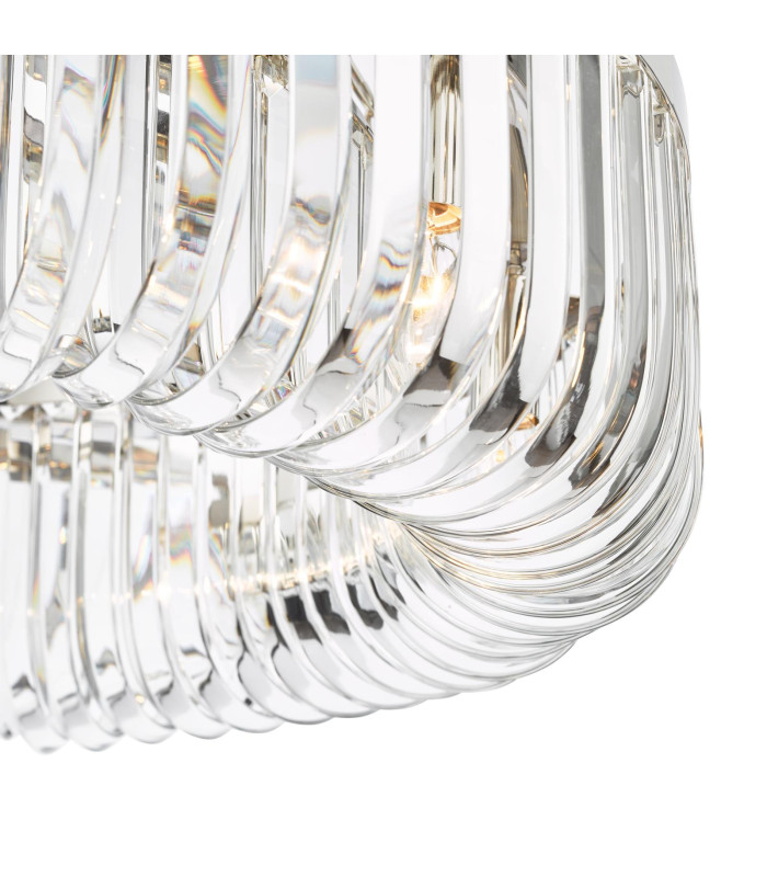 Sigourney 8 Light Ceiling Pendant Polished Nickel and Crystal-6