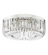Sigourney 6 Light Flush Polished Nickel and Crystal-5