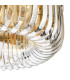 Sigourney 6 Light Flush Satin Gold and Crystal-7
