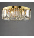 Sigourney 6 Light Flush Satin Gold and Crystal-8