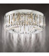 Sigourney 6 Light Flush Polished Nickel and Crystal-9