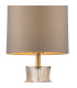 Suelita Table Lamp Brown Ribbed Glass and Antique Brass With Shade-6