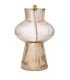 Suelita Table Lamp Brown Ribbed Glass and Antique Brass With Shade-7