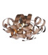 Swash 4 Light Flush Black With Copper Ribbons-1
