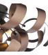 Swash 4 Light Flush Black With Copper Ribbons-3