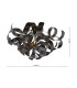 Swash 4 Light Flush Polished Chrome With Black Ribbons-2