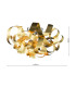 Swash 4 Light Flush Polished Chrome With Gold Ribbons-2