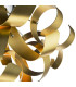 Swash 4 Light Flush Polished Chrome With Gold Ribbons-4