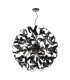 Swash Ceiling Pendant Black With Black Ribbons-1