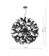 Swash Ceiling Pendant Black With Black Ribbons-2