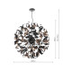 Swash Ceiling Pendant Black With Copper Ribbons-2