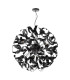 Swash Ceiling Pendant Black With Black Ribbons-3