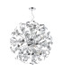 Swash Ceiling Pendant Polished Chrome With Aluminium Ribbons-3