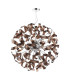 Swash Ceiling Pendant Polished Chrome with Copper Ribbons-1
