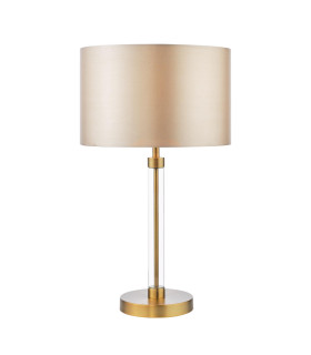 Sylvester Table Lamp Antique Brass With Shade-1