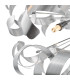 Swash Ceiling Pendant Polished Chrome With Aluminium Ribbons-4