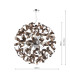 Swash Ceiling Pendant Polished Chrome with Copper Ribbons-2