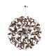 Swash Ceiling Pendant Polished Chrome with Copper Ribbons-3