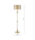 Sylvester Floor Lamp Antique Brass With Shade-2