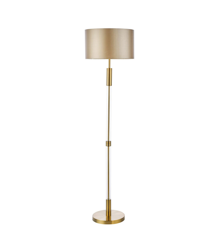Sylvester Floor Lamp Antique Brass With Shade-3