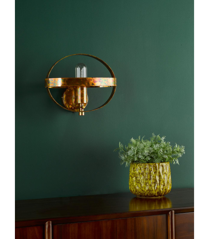 Symbol Wall Light Mottled Copper-3