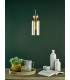Tao Ceiling Pendant Brushed Bronze and Amber Glass-3
