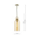 Tao Ceiling Pendant Brushed Bronze and Amber Glass-4