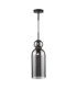 Tao Ceiling Pendant Matt Black and Smoked Glass-5