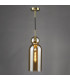 Tao Ceiling Pendant Brushed Bronze and Amber Glass-10