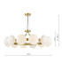 Tauri Ceiling Pendant Matt Gold and Opal Glass-4