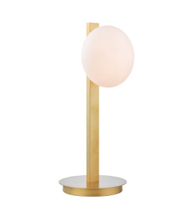 Tauri Table Lamp Matt Gold and Opal Glass-1